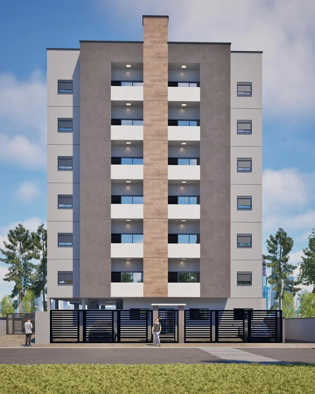 Fachada frontal do Residencial Mantiqueira
